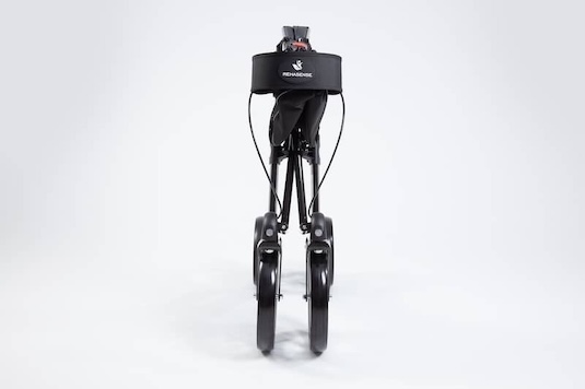 Folded 4-wheeled all terrain rollator Folded 4-wheeled all terrain rollator