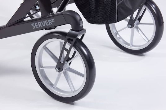 Large wheels on all terrain rollator Large wheels on all terrain rollator