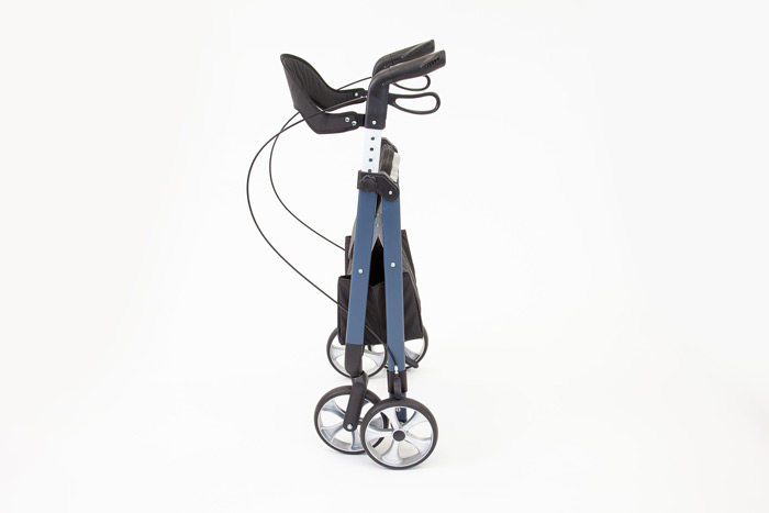 Folded 4-wheeled rollator Folded 4-wheeled rollator