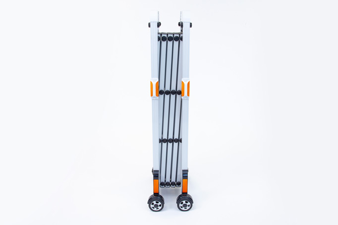 Stored retractable barrier Stored retractable barrier
