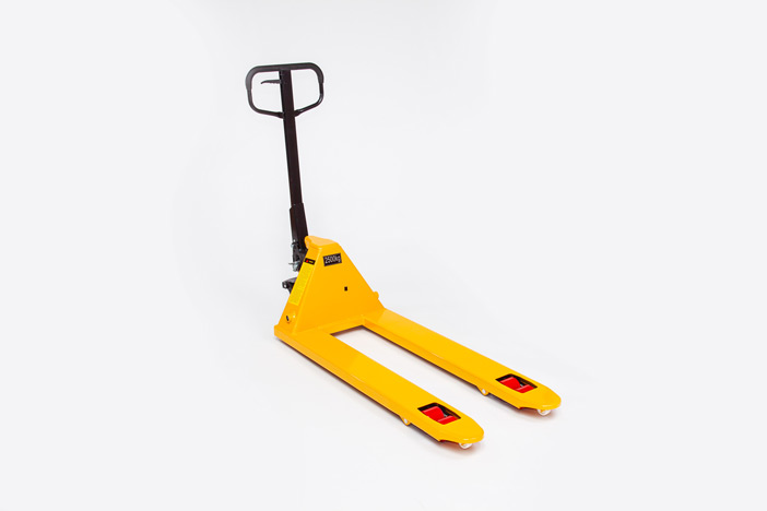 Yellow Pallet truck with PU wheels 