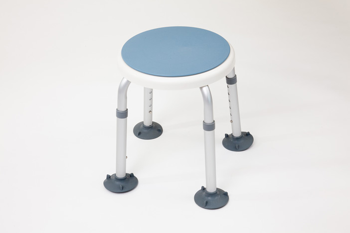 Rotating shower stool