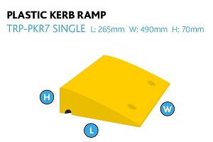 portable wedge container plastic ramp