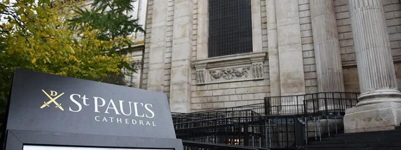 Modular ramp at St Paul Cathedral in London 