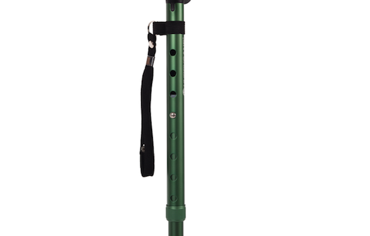 Height adjustable walking stick Height adjustable walking stick in green
