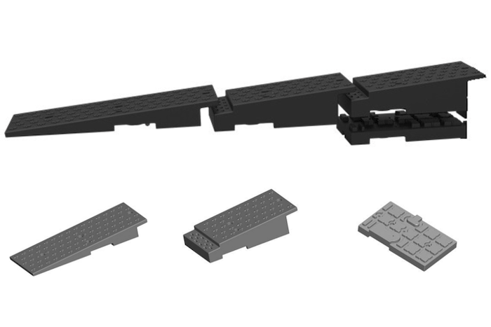 Modular container ramp 