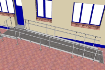 Galvanized Steel Modular Wheelchair Ramps Galvanized Steel Modular Wheelchair Ramps
