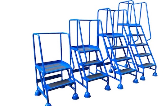 The Ramp People's Platform Step Ladder with Handrails The Ramp People's Platform Step Ladder with Handrails
