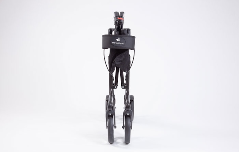 Folded Rehasense Space CF Carbon Rollator Folded Rehasense Space CF Carbon Rollator
