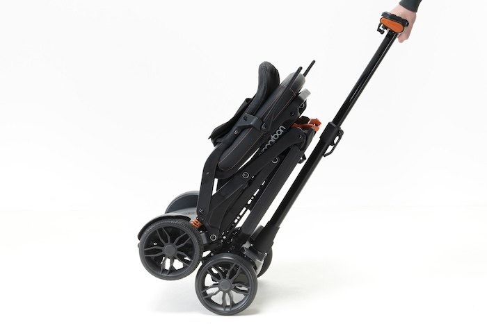 Folded mobility scooter