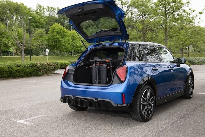 Mobility scooter stored in car boot 
