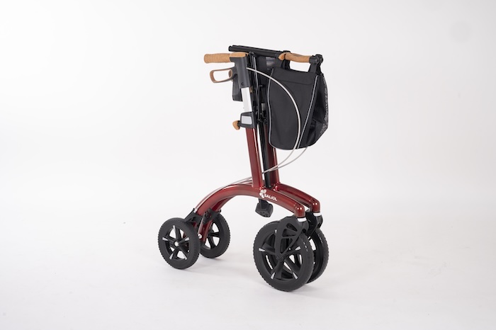 Folded rollator