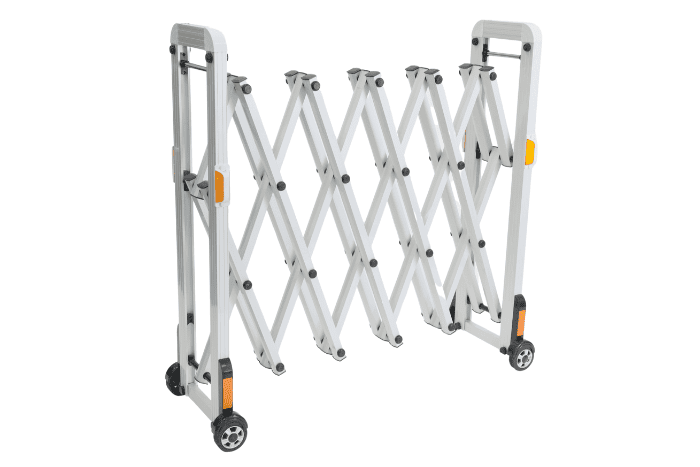 Expanded metal safety barrier