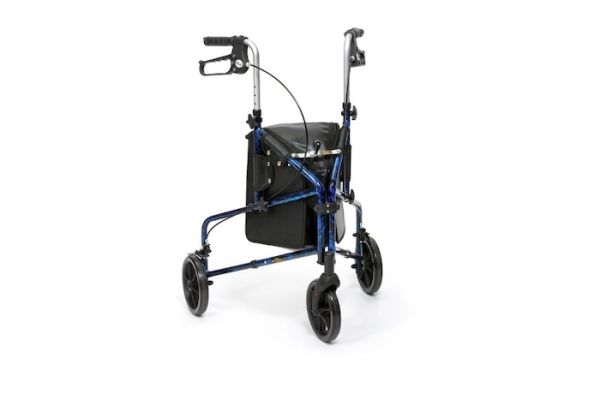 Blue Tri-walker with bag