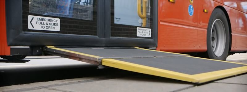Ramp going into bus 