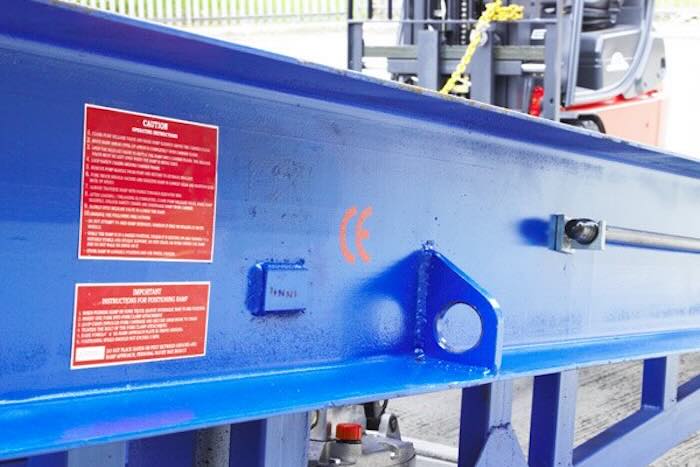 CE marked yard ramp 