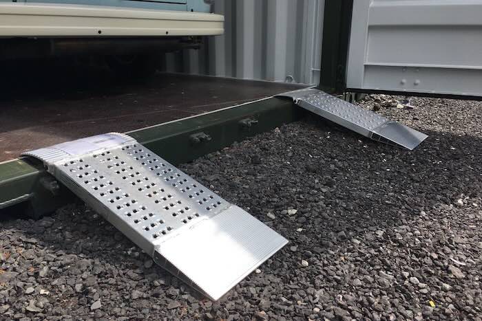 Pair of aluminium car ramps