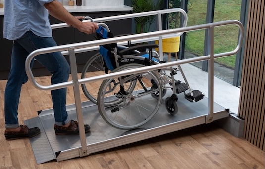 Wheelchair Ramp Kit With Handrails 