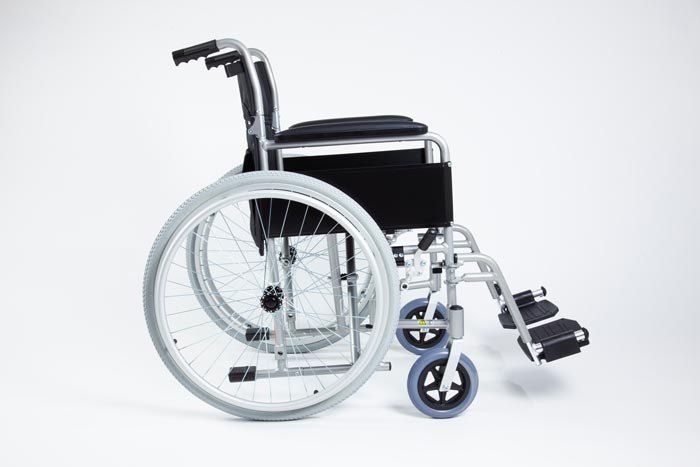 Side view of Drive's self-propelled wheelchair