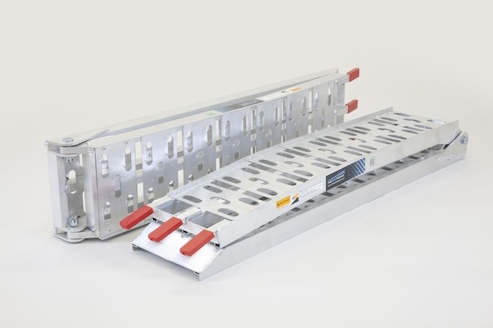 Pair of folding loading ramps Pair of folding loading ramps