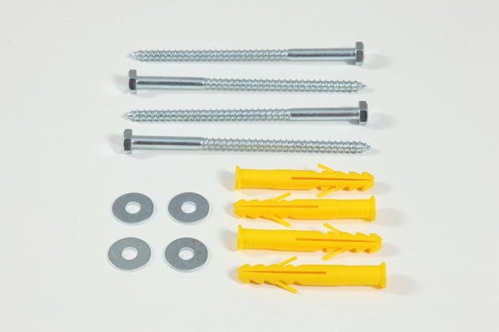 Wheel stop fixings 
