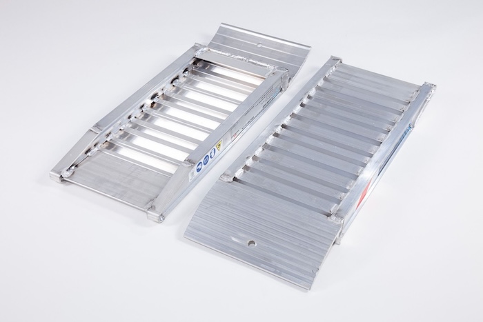Pair of aluminium car ramps