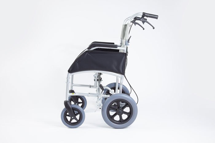 Drive Transit Wheelchair with armrests side view 