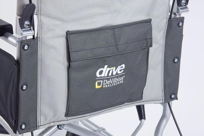 Drive wheelchair with storage pocket 