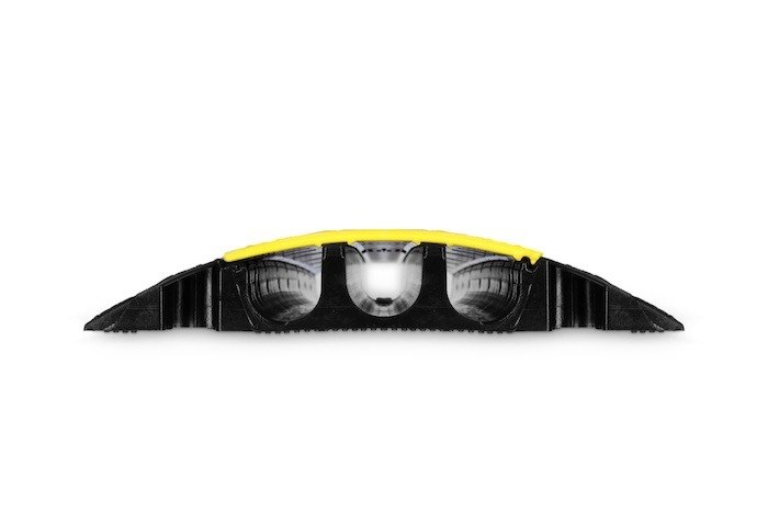 Adam Hall Defender Mini Lux 3 channel cable protector side view 