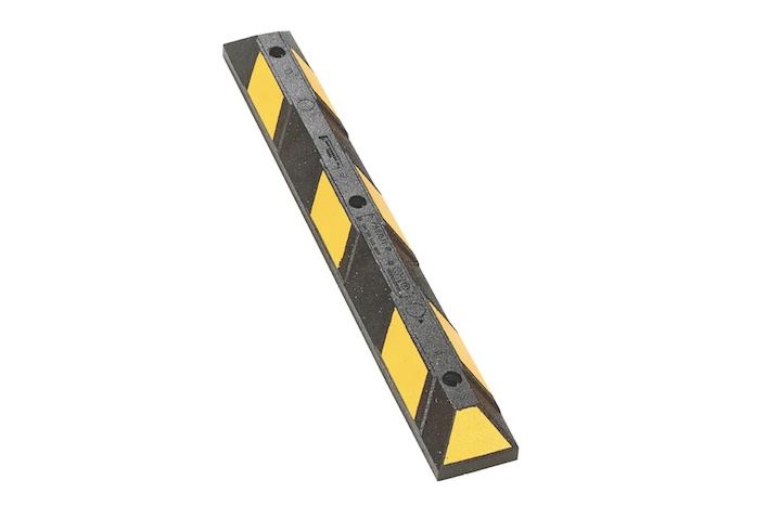 Black and yellow parking block