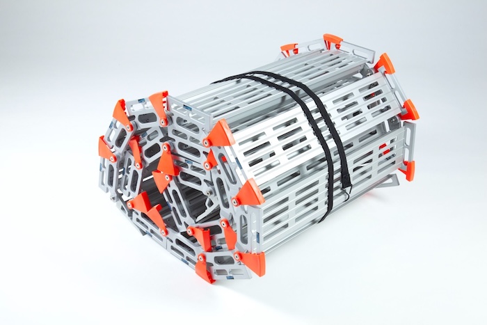 Rolled wheelchair ramp