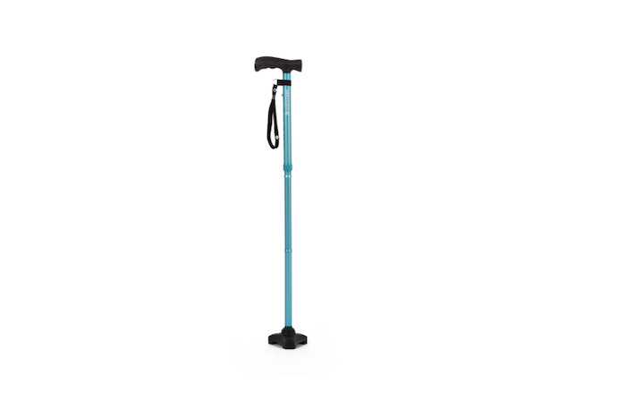 Free standing hurrycane walking stick