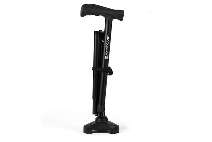 Folded walking stick