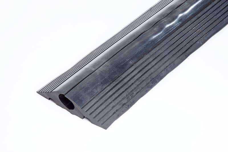 Black Rubber Floor Cable Protector