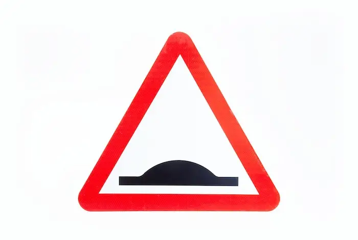 Speed Bump Warning Signs 