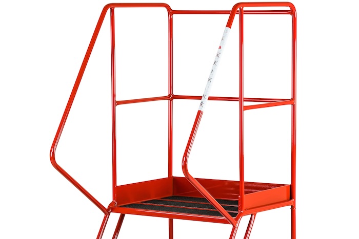 Anti-slip Working Platform With Guardrails Ladder Anti-slip Working Platform With Guardrails