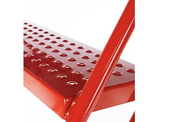 Steel punched treads