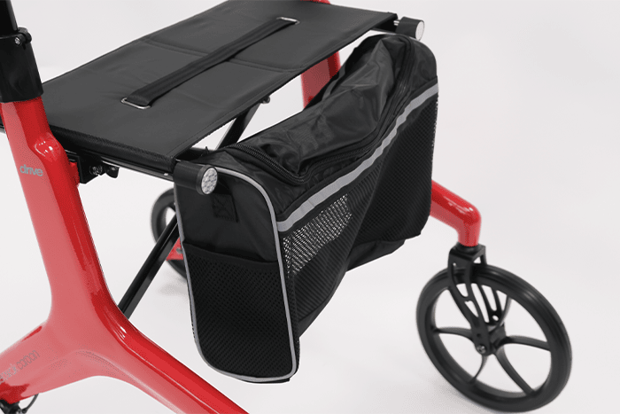 Rollator with storage bag 