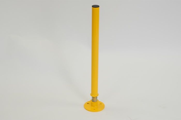 Steel yellow security post 