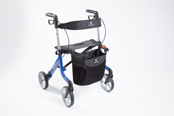4-wheel rollator with seat and backrest 