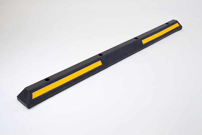 Black and yellow parking block