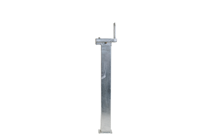 Retractable steel bollard