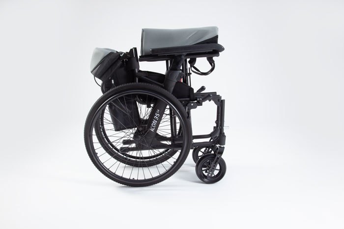 Folded wheelchair