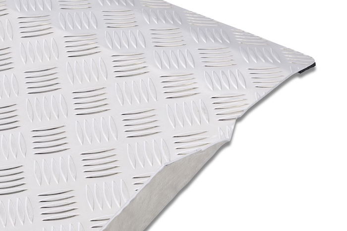 Chequered access ramp